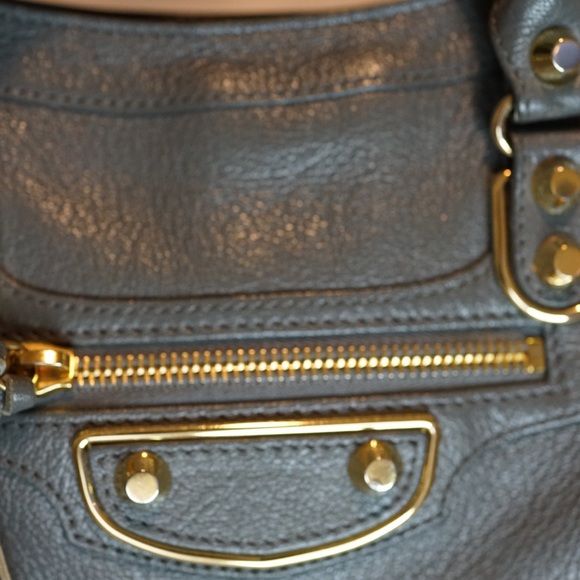 Balenciaga City Classic Metallic Edge Hardware Mini - Gray - Picture 14 of 16